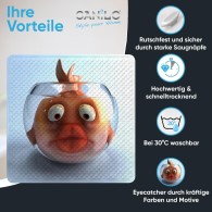 Bath Mat Goldfish 53 x 53 cm
