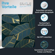 Bath Mat Monstera 53 x 53 cm