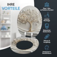 Soft Close Toilet Seat Tree of Life