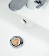 Wash Basin Plug Pink Rose