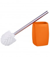 Toilet Brush and Holder Wave Orange