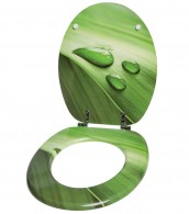 Toilet Seat Green Leaf