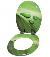 Soft Close Toilet Seat Green Leaf