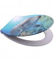 Soft Close Toilet Seat Flat Dolphin