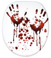 Soft Close Toilet Seat Blood Hands