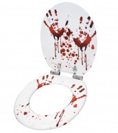 Toilet Seat Blood Hands