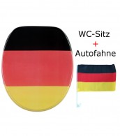 WC-Sitz Deutschland + Autofahne