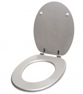 WC-Sitz Glitzer Silber