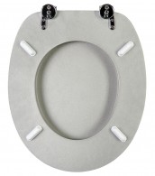 Toilet Seat Glittering Silver