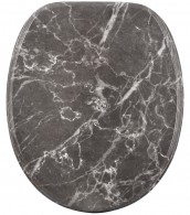 Soft Close Toilet Seat Marble Grey