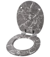 3 Piece Bathroom Set Marble Grey