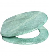 Toilet Seat Marble Green