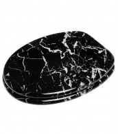 Toilet Seat Marble Black