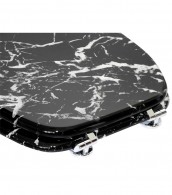 Toilet Seat Marble Black