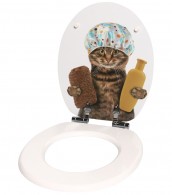 3 Piece Bathroom Set Shower Cat