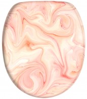 Soft Close Toilet Seat Marble Pink